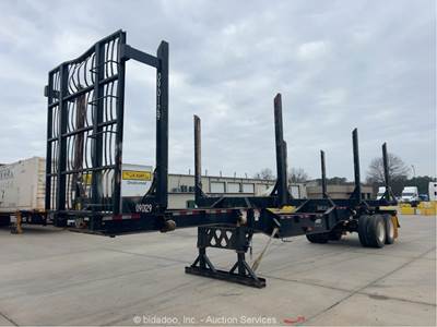 2023 Manac 23240A200 Drop Skeleton 40' Logging Trailer Pole Hauler T/A bidadoo