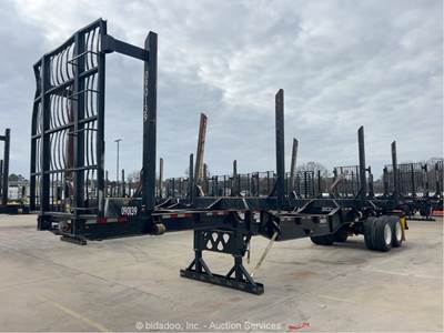 2023 Manac 23240A200 40' Drop Skeleton Steel Log Pole Semi Trailer T/A bidadoo