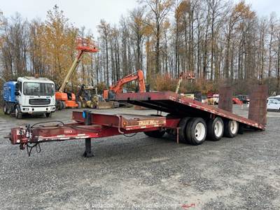 MAX LT-BED 36' Flatbed Tilt Deck Utility Haul Equipment Trailer bidadoo -Repair
