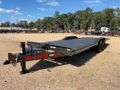 2026 Maxey T8X 24' T/A Hydraulic Tilt Deck Equipment Trailer Ramp bidadoo