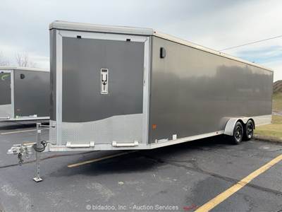 2023 Neo NAS 24' T/A V-Nose Enclosed Snowmobile Sled Cargo Box Trailer bidadoo