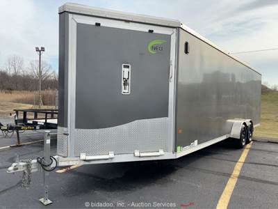 2023 Neo NAS 24' T/A Enclosed RV Toy Hauler ATV Cargo Box Trailer Ramp bidadoo