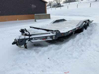 2026 Norstar Ironbull 20' T/A 16K Bumper Pull Tilt Bed Equipment Trailer bidadoo