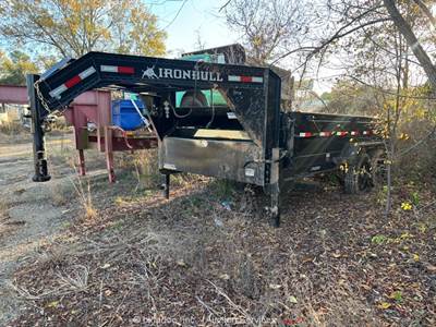 2022 Norstar Ironbull T/A 14' Hydraulic Dump Tilt Bed Gooseneck Trailer bidadoo