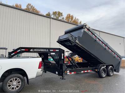 2024 NorStar RB8316S62GRY T/A 16' Roll-Off Hydraulic Dump Bed Trailer bidadoo