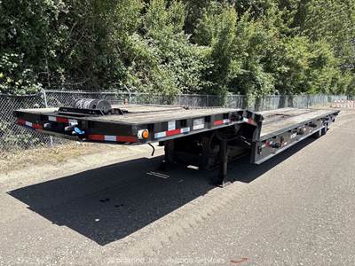 Nelson ART-TD-30F T/A Deck Over Tilt Flatbed Ramp Sliding Axle Trailer bidadoo