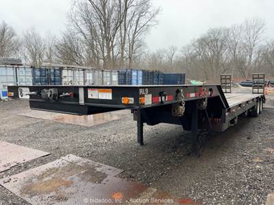 2024 Neville Built 43' Drop Deck Equipment Flatbed Semi Dozer Trailer bidadoo