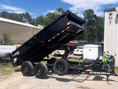 2025 Pj Trailers D7142 14' T/A Hydraulic Scissor Utility Dump Trailer bidadoo