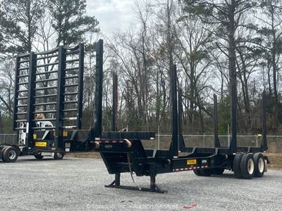 2023 Pitts LP40-4L Drop Skeleton 40' Logging Trailer Pole Hauler T/A bidadoo