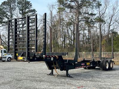 2023 Pitts LP40-4L Drop Skeleton 40' Logging Trailer Pole Hauler T/A bidadoo