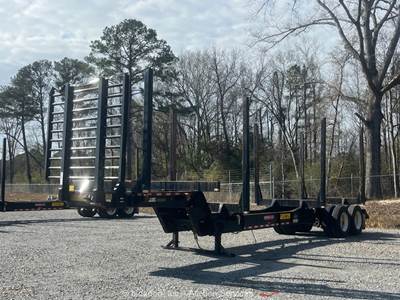 2023 Pitts LP40-4L Drop Skeleton 40' Logging Trailer Pole Hauler T/A bidadoo