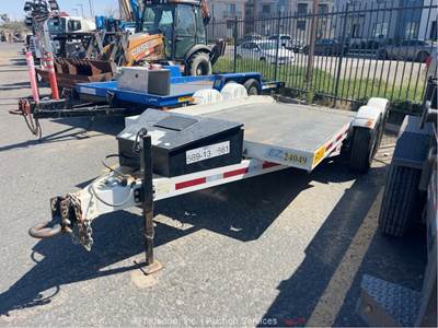 2018 Pratt EZ-1480S T/A 14' Equipment Haul Hydraulic Tilt Deck Trailer bidadoo