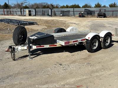 2019 Pratt EZ1265T 12' Hydraulic Drop Deck Trailer Hauler Tandem Axle bidadoo
