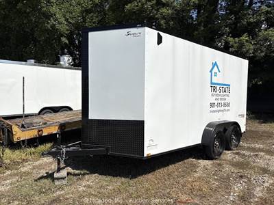 2025 Quality Cargo 7X14TA 14' T/A Enclosed Utility V-Nose Ramp Trailer bidadoo