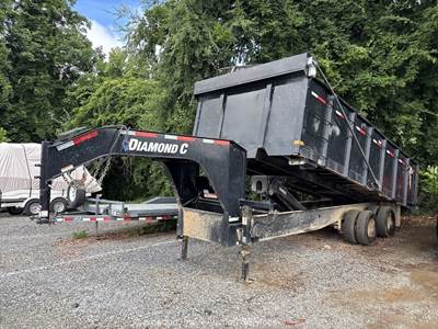 2023 Roadclipper 20’TRA/REM 20' Gooseneck End Dump Trailer Utility Ramps bidadoo