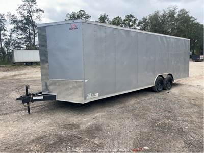 2024 Rock Solid Cargo 24' T/A Enclosed Utility Car Toy Hauler Trailer bidadoo