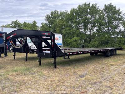 2025 Stryker GNLW40-20 STDK 40' T/A Gooseneck Flatbed Equipment Trailer bidadoo