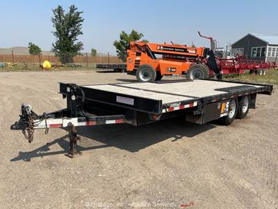 2019 Snake River DOTLT20-14K T/A 20' Tilt Deck Equipment Trailer Flatbed bidadoo