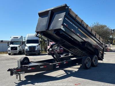 2024 Southland SL716-20KHS 16' T/A Hydraulic Dump Tilt Bed Tarp Trailer bidadoo