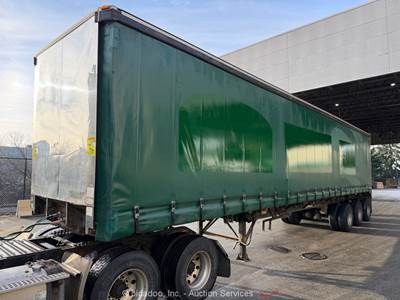 2006 Thru-Way 45’ Curtainside Tri-Axle Flatbed Equipment Semi Trailer bidadoo
