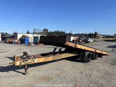 Totem-All 24' Tandem Axle Tilt Deck Flatbed Equipment Air Truck Trailer bidadoo