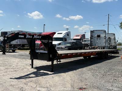 2025 Trail Maxx Max27-40 40' T/A Gooseneck Flatbed Equipment Trailer bidadoo