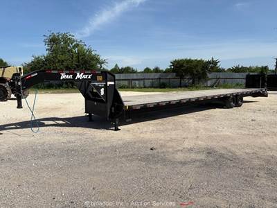 2025 Trail Maxx MAX27-40 40' 12K Tandem Axle Gooseneck Dove Tail Trailer bidadoo