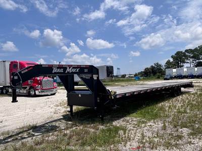 2025 Trail Maxx MAX27-40 40' T/A Gooseneck Flatbed Utility Ramps Trailer bidadoo