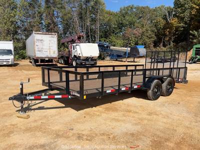 2025 Triple Crown UHD7X18TG 18' T/A Flatbed Utility Equipment Trailer bidadoo