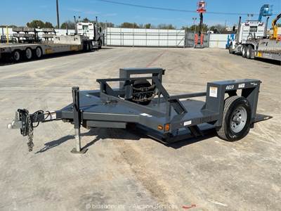 2022 Triple L 4610 S/A 10' Hydraulic Drop Deck Flatbed Hauler Trailer bidadoo