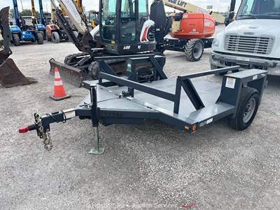 2022 Triple L 4610 S/A 10' Hydraulic Drop Deck Flatbed Hauler Trailer bidadoo