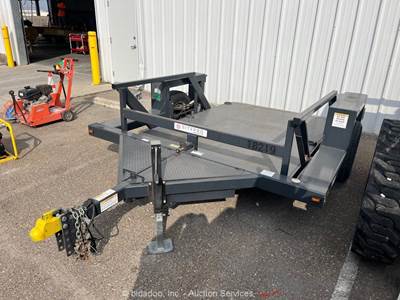 2022 Triple L 4610 S/A 10' Hydraulic Drop Deck Flatbed Hauler Trailer bidadoo