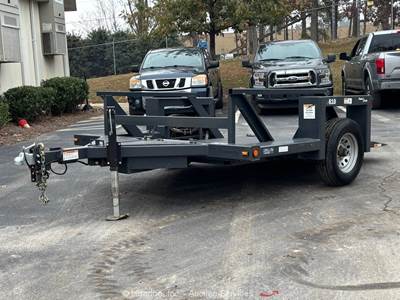 2022 Triple L 4610 10' S/A Hydraulic Drop Deck Flatbed Utility Trailer bidadoo