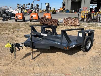 2022 Triple L 4610 10' S/A Hydraulic Drop Deck Flatbed Utility Trailer bidadoo