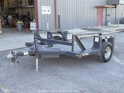 2022 Triple L 4610 10' S/A Hydraulic Drop Deck Flatbed Utility Trailer bidadoo