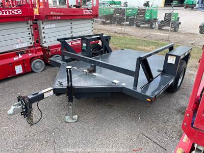 2022 Triple L 4610 S/A 10' Hydraulic Drop Deck Flatbed Hauler Trailer bidadoo