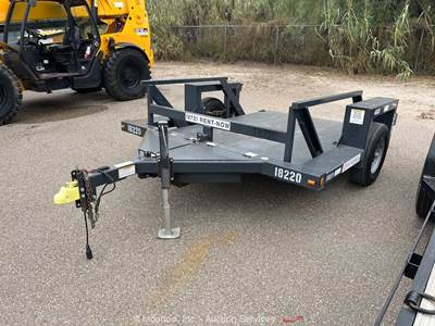 2022 Triple L 4610 10' S/A Hydraulic Drop Deck Flatbed Equipment Trailer bidadoo