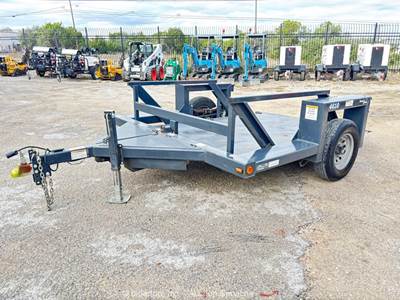 2022 Triple L 4610 10' Hydraulic Flatbed Drop Deck Equipment Trailer bidadoo