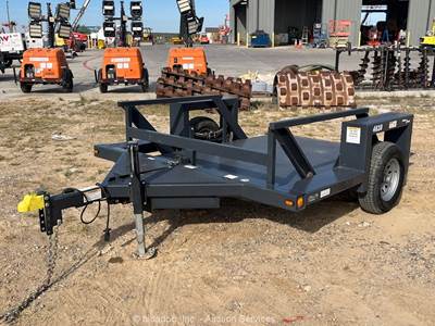 2022 Triple L 4610 10' S/A Hydraulic Drop Deck Flatbed Utility Trailer bidadoo