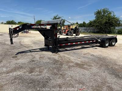 2024 Texas Pride RO82024KNG 20' T/A Gooseneck Roll-Off Winch Trailer bidadoo