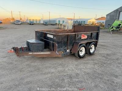 2004 Titan DCT610E2D 10' T/A Hydraulic Bumper Pull Utility Dump Trailer bidadoo