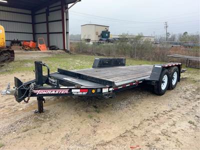 2021 Towmaster T-9DT T/A 18' Tilt Deck Equipment Ramp Flatbed Trailer bidadoo