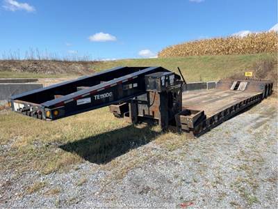 2014 Trail-Eze TE110DG 55 Ton Lowboy Trailer Equipment Detachable RGN bidadoo