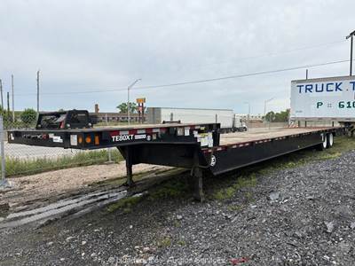 2019 Trail-Eze TE80XT 40 Ton T/A Equipment Trailer Hydraulic Beaver Tail bidadoo