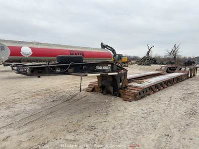 Trail King TK100HD 55 Ton Low Boy Trailer Tri Axle Removable Gooseneck bidadoo