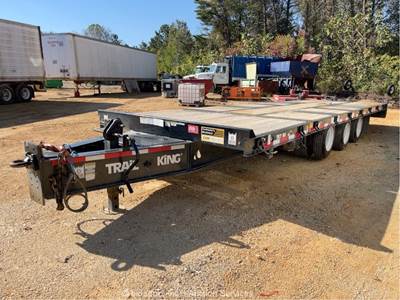 2024 Trail King TKT-50LP Tri-Axle Tilt Deck Flat Bed Equipment Trailer bidadoo