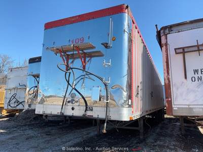 Trailmobile T/A 45' Hydraulic Walking Live Floor Utility Cargo Trailer bidadoo