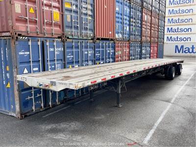 2014 Transcraft Eagle II 53' T/A Spread Axle Flatbed Transport Trailer bidadoo