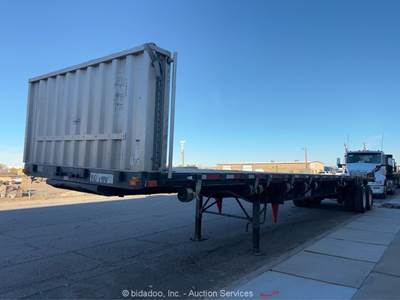 2006 TRANSCRAFT TL 2000 45' T/A Flatbed Stakebed Equipment Semi Trailer bidadoo