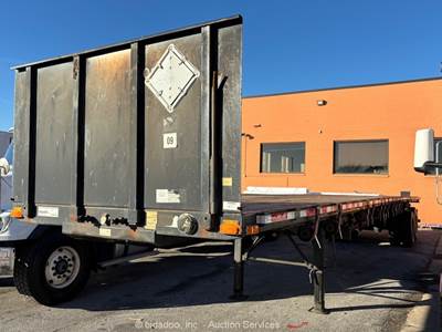 2007 Transcraft TL-2000N 45' T/A Flatbed Trailer Transport Semi Hi-Boy bidadoo